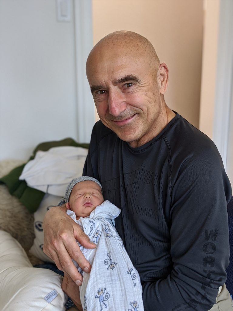 dr polansky with a baby